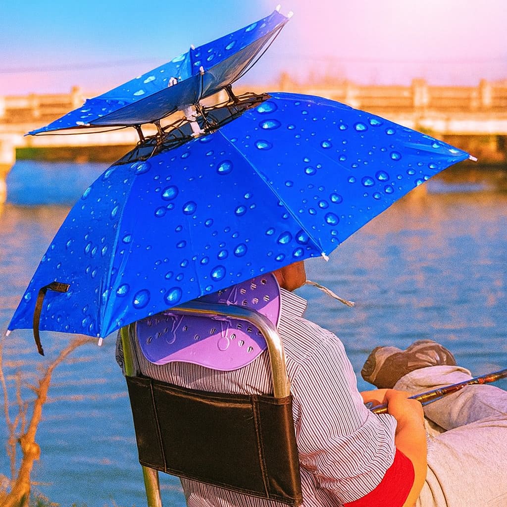 2X1 Paraguas Tipo Sombrero Multipropósito - Manos Libres