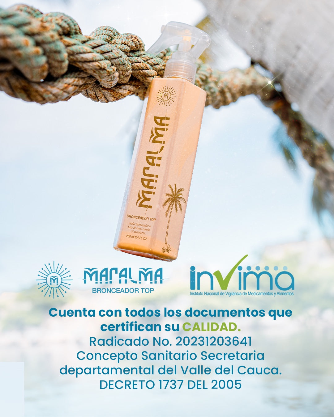 Bronceador MARALMA ¡BRILLA COMO EL SOL!