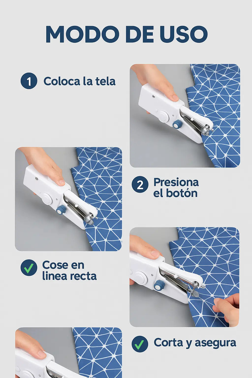 Máquina de Coser Portátil Handy Stitch® ¡Haz tus arreglos en casa sin complicaciones!