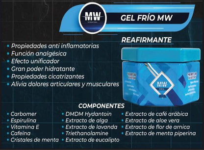 Gel Frío MW – ¡Recuperación Muscular y Reafirmante!