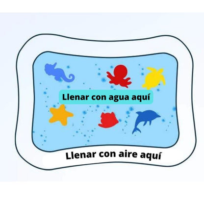 Alfombra Sensorial de Agua Inflable para Bebé +3 Meses