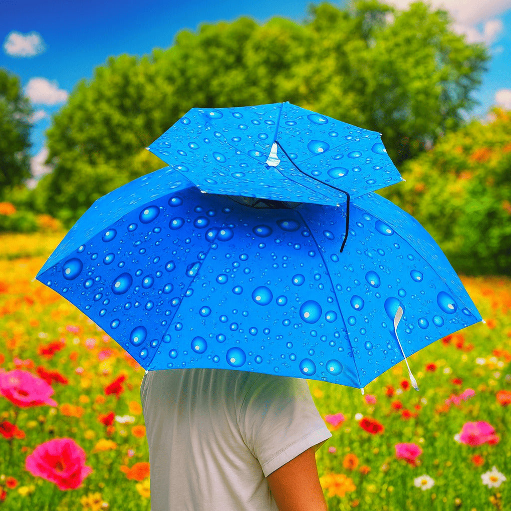 2X1 Paraguas Tipo Sombrero Multipropósito - Manos Libres