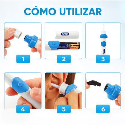 Limpiador de Oídos Succionador Eléctrico c-ears®